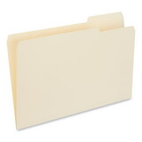 Universal UNV15123 File Folders, 1/3 Cut, One-Ply Top Tab, Third Position, Legal, Manila, 100/box