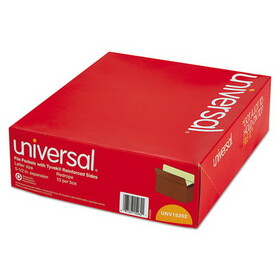 Universal UNV15262 5 1/4 Inch Expansion File Pockets, Straight Tab, Letter, Redrope/manila, 10/box