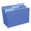 Universal UNV15301 Recycled Interior File Folders, 1/3 Cut Top Tab, Legal, Blue, 100/box, Price/BX