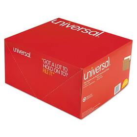 Universal UNV15343 3 1/2 Inch Expansion File Pockets, Straight Tab, Letter, Redrope/manila, 25/box