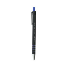 UNIVERSAL OFFICE PRODUCTS UNV15511 Ballpoint Pen, Retractable, Medium 1 mm, Blue Ink, Blue Barrel, Dozen