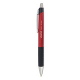 Universal One UNV15542 Advanced Ink Retractable Ballpoint Pen, Red Ink, Red, 1mm, Dozen