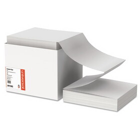 Universal UNV15802 Printout Paper, 1-Part, 0.5" Standard Perforation, 20 lb Bond Weight, 9.5 x 11, White, 2,400/Carton