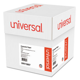 Universal UNV15807 Printout Paper, 1-Part, 20 lb Bond Weight, 9.5 x 11, White, 2,300/Carton