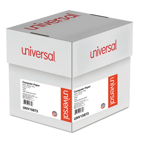 Universal UNV15873 Printout Paper, 3-Part, 15 lb Bond Weight, 9.5 x 11, White/Canary/Pink, 1,200/Carton