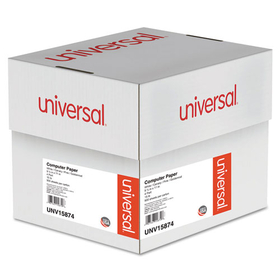 Universal UNV15874 Printout Paper, 4-Part, 15 lb Bond Weight, 9.5 x 11, White/Canary/Pink/Buff, 900/Carton