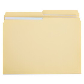 Universal UNV16112 File Folders, 1/2 Cut, Two-Ply Top Tab, Letter, Manila, 100/box