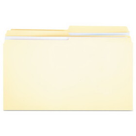 Universal UNV16122 Double-Ply Top Tab Manila File Folders, 1/2-Cut Tabs: Assorted, Legal Size, 0.75" Expansion, Manila, 100/Box
