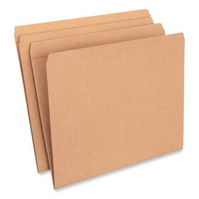 Universal UNV16130 Reinforced Kraft Top Tab File Folders, Straight Tabs, Letter Size, 0.75" Expansion, Brown, 100/Box