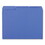 Universal UNV16161 Colored File Folders, 1/3 Cut Assorted, Two-Ply Top Tab, Letter, Blue, 100/box, Price/BX