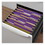Universal UNV16165 Colored File Folders, 1/3 Cut Assorted, Two-Ply Top Tab, Letter, Violet, 100/box, Price/BX