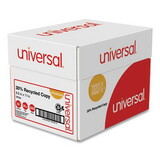 Universal UNV200305 30% Recycled Copy Paper, 92 Bright, 20 lb, 8.5 x 11, White, 500 Sheets/Ream, 5 Reams/Carton
