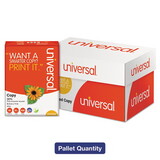 Universal UNV20030PLT 30% Recycled Copy Paper, 92 Brightness, 20lb, 8 1/2x11, White, 5000/Ctn, 40Ctn/Pllt