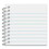 Universal UNV20453 Wirebound Memo Book, Narrow Rule, 5 X 3, White, 12 50-Sheet Pads/pack, Price/PK