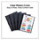 Universal UNV20515 Clip-Style Report Cover, Clip Fastener, 8.5 x 11, Clear/Black, 5/Pack, Price/PK