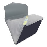 Universal UNV20530 Poly Expanding Files, Letter, Black/Steel Gray