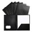 Universal UNV20540 Two-Pocket Plastic Folders, 11 x 8 1/2, Black, 10/Pack, Price/PK