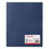 Universal UNV20541 Two-Pocket Plastic Folders, 100-Sheet Capacity, 11 x 8.5, Navy Blue, 10/Pack, Price/PK
