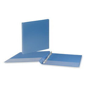 Universal UNV20703 Deluxe Round Ring View Binder, 1/2" Capacity, Light Blue