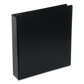 UNIVERSAL OFFICE PRODUCTS UNV20731 Deluxe Round Ring View Binder, 2" Capacity, Black