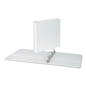 UNIVERSAL OFFICE PRODUCTS UNV20744 Slant-Ring Economy View Binder, 1-1/2" Capacity, White