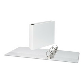 UNIVERSAL OFFICE PRODUCTS UNV20748 Slant D-Ring View Binder, 3 Rings, 3" Capacity, 11 x 8.5, White
