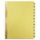 Universal UNV20814 Preprinted Plastic-Coated Tab Dividers, 12 Month Tabs, Letter, Buff, 12/set, Price/ST