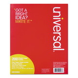 Universal UNV20923 Mediumweight 16-Lb. Filler Paper, 8 1/2 X 11, Wide Rule, White, 200 Sheets/pk