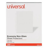 Universal UNV21127 Top-Load Poly Sheet Protectors, Nonglare, Economy, Letter, 200/box