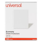 Universal UNV21130 Top-Load Poly Sheet Protectors, Economy, Letter, 100/box