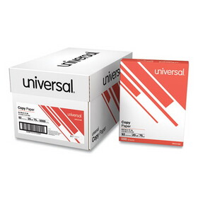 Universal UNV21200 Copy Paper, 92 Bright, 20 lb Bond Weight, 8.5 x 11, White, 500 Sheets/Ream, 10 Reams/Carton