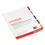 Universal UNV21870 Economical Insertable Index, Multicolor Tabs, 5-Tab, Letter, Buff, 6 Sets/pack, Price/PK