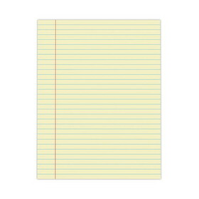 Universal UNV22000 Glue Top Writing Pads, Legal Rule, Letter, Canary, 50-Sheet Pads/pack, Dozen