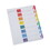 Universal UNV24802 Deluxe Table of Contents Dividers for Printers, 8-Tab, 1 to 8; Table Of Contents, 11 x 8.5, White, 6 Sets, Price/PK