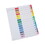 Universal UNV24808 Table Of Contents Dividers, Assorted Color 15-Tab, 1-15, Letter, White, 6/pk, Price/PK