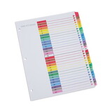 Universal UNV24814 Table Of Contents Dividers, Assorted Color 31-Tab, 1-31, Letter, White, 31/set