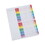 Universal UNV24814 Table Of Contents Dividers, Assorted Color 31-Tab, 1-31, Letter, White, 31/set, Price/ST