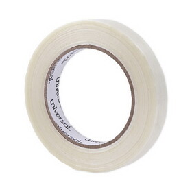 Universal UNV30018 110# Utility Grade Filament Tape, 18mm X 54.8m, 3" Core, Clear
