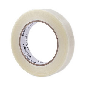 Universal UNV30024 110# Utility Grade Filament Tape, 24mm X 54.8m, 3" Core, Clear