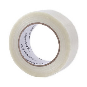Universal UNV30048 110# Utility Grade Filament Tape, 48mm X 54.8m, 3" Core, Clear