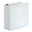 Universal UNV30754 Deluxe Easy-to-Open D-Ring View Binder, 3 Rings, 4" Capacity, 11 x 8.5, White, Price/EA