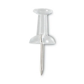Universal UNV31306 Clear Push Pins, Plastic, Clear, 0.38", 400/Pack