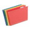 Universal UNV34112 Deluxe Reinforced Recycled Hanging File Folders, Letter Size, 1/5-Cut Tabs, Assorted, 25/Box, Price/BX