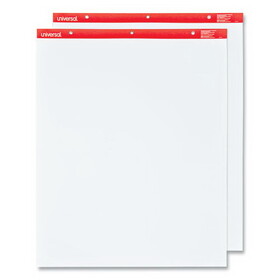 Universal UNV35600 Easel Pads/Flip Charts, Unruled, 27 x 34, White, 50 Sheets, 2/Carton