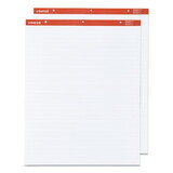 Universal UNV35601 Recycled Easel Pads, Faint Rule, 27 X 34, White, 50-Sheet 2/carton