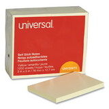 Universal UNV35672 Standard Self-Stick Notes, 3 X 5, Yellow, 100-Sheet, 12/pack