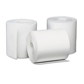 Universal UNV35763 Single-Ply Thermal Paper Rolls, 3 1/8" X 230 Ft, White, 50/carton