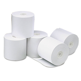 Universal UNV35764 Single-Ply Thermal Paper Rolls, 3 1/8" X 273 Ft, White, 50/carton