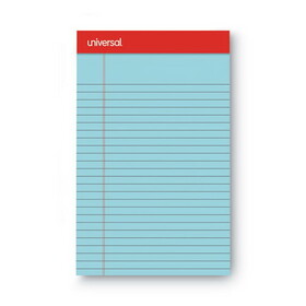Universal UNV35850 Colored Perforated Note Pads, Narrow Rule, 5 X 8, Blue, 50-Sheet, Dozen