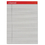 Universal UNV35881 Colored Perforated Note Pads, 8-1/2 X 11, Gray, 50-Sheet, Dozen, Price/DZ